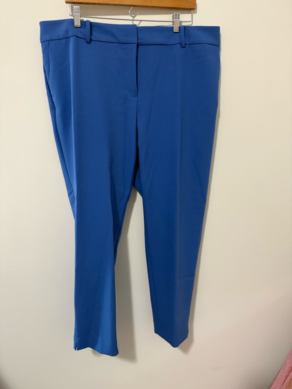 Talbots Straight-Leg Ankle Pants in Royal Blue